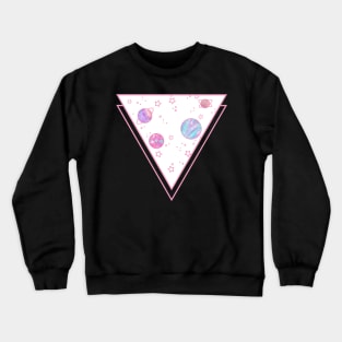 Glitter Galaxy - White Crewneck Sweatshirt